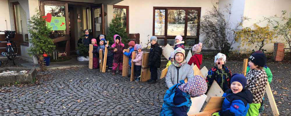„Fleißige Handwerker“ im Kindergarten
