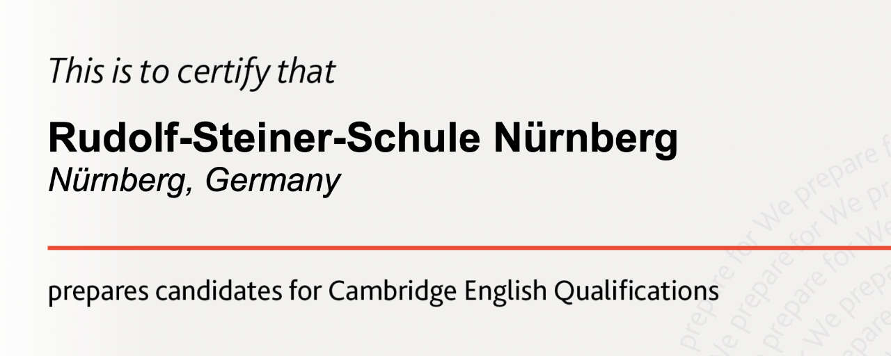 Auszeichnung durch den Cambridge Verlag