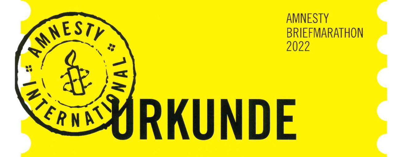 SCHREIB FÜR FREIHEIT: Der Amnesty-Briefmarathon 2022