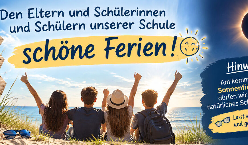 Schöne Sommerferien – und ein Blick zum Himmel lohnt sich!